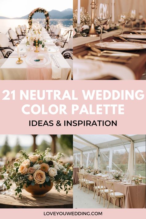 Are you searching for a chic and elegant wedding color scheme? Look no further! Dive into our collection of over 21 stunning brown and tan wedding color palette ideas, perfect for achieving an elegant and timeless look for your wedding day. Whether you're planning a spring, fall, or summer wedding, these neutral wedding colors offer a versatile and sophisticated option for your wedding decor. Rustic wedding colors Brown And Tan Wedding, Elegant Wedding Color Schemes Classy, Tan Wedding Colors, Taupe Wedding Colors, February Wedding Colors, Elegant Neutral Wedding, Bridal Party Color Schemes, Wedding Color Palette Ideas, Neutral Wedding Decor