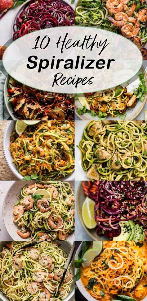 Paleo Recipes, Spiralizer Recipes Healthy, Zoodle Recipes, Spiralizer Recipes, Zucchini Recipes, Veggie Dishes, Easy Delicious, Food Guide, Veggie Recipes