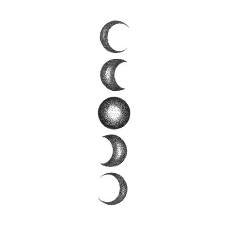 Tattoo Moon Phases, Enlightenment Tattoo, Tattoo Canvas, Wiccan Tattoos, Moon Phases Tattoo, Tattoo Moon, Feminine Symbols, Pawprint Tattoo, Tattoos Infinity