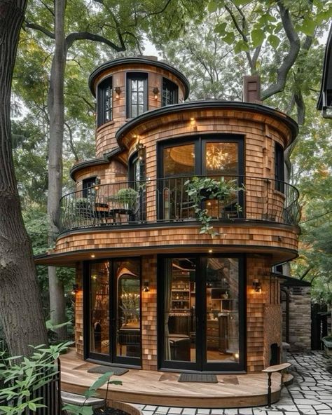 Unusual House, Rock House, Tiny House Inspiration, Bloxburg Ideas, House Cabin, Beautiful Houses, Tree Houses, Dream House Rooms, Fantasy House