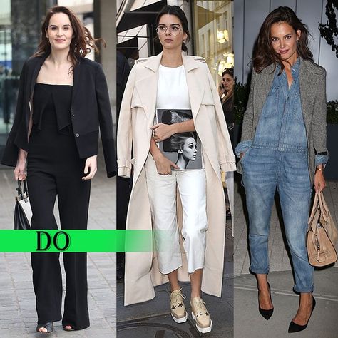 How to Wear a Jumpsuit With Style: 10 Styling & Outfit Ideas Jumpsuit Outfit Dressy With Jacket, What To Wear Over A Jumpsuit, Jumpsuit Outfit With Jacket, How To Wear Jumpsuit Outfit Ideas, Jumpsuit Outfit Work, How To Style Jumpsuit, Styling Jumpsuits, Jumpsuit Outfit Winter, Strapless Jumpsuit Outfit