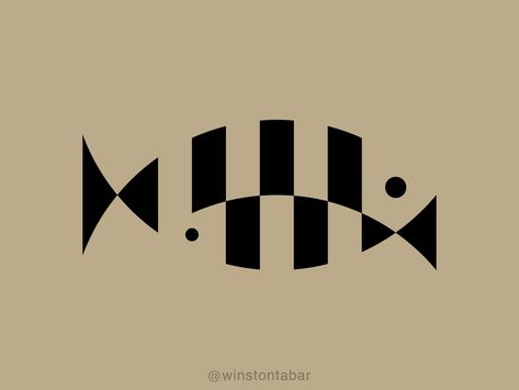 Fish Logo Design Ideas, Fish Design Drawing, Fish Illustration Design, Fish Graphic Design, Geometric Fish, Fish Fam, Fish Designs, Fish Symbol, Fish Icon