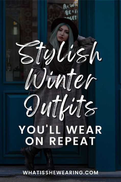 stylish outfits Dresses With Boots Winter, Nice Winter Outfits, Casual Chic Winter Outfits, Winter Dresses With Boots, Affordable Winter Outfits, Casual Chic Winter, Winter Style Guide, Winter Fashion Ideas, Plus Size Winter Outfits