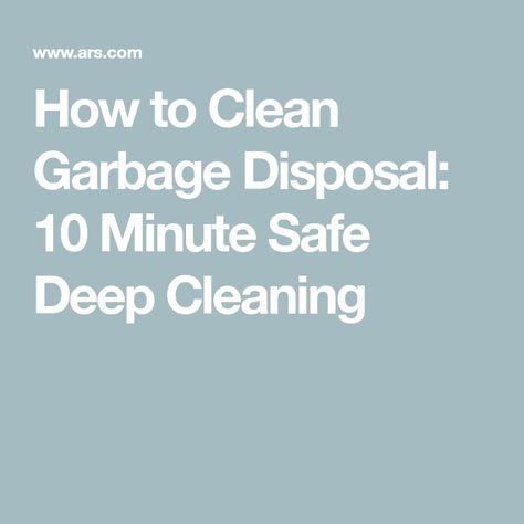 How to Clean Garbage Disposal: 10 Minute Safe Deep Cleaning Cleaning Garbage Disposal, Clean Garbage Disposal, Garbage Disposal Cleaning, Food Scraps, Over The Sink, Plumbing System, Rock Salt, Leftovers Recipes, Garbage Disposal