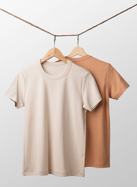 Selling Clothes Online, T-shirt Photography, Photography Shirts, Beige T Shirt, Shooting Studio, Tshirt Photography, Beige T Shirts, Basic Wear, Shirt Design Inspiration