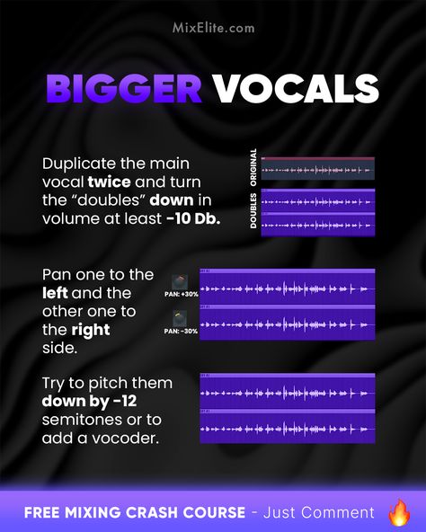 Free Mixing Crash Course 👉 MixElite.com/free-course ⁠ Big Vocal Energy!⁠  ⁠ #MusicProduction #Vocals #AudioMixing #Producers #MusicProducerLife #StudioSessions #AudioEngineering #BeatMaking #VocoderMagic #MusicTips #StudioTips #SoundDesign #MixElite Mixing Vocals, Artist Management Music, Vocal Mixing, Writing Songs Inspiration, Music Basics, Music Engineers, Learn Music Theory, Music Tips, Music Mixing