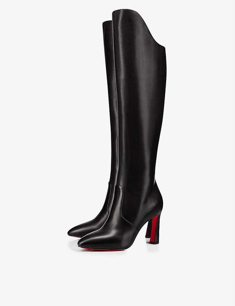 CHRISTIAN LOUBOUTIN Eleonor botta 85 calf black Louboutin Boots, Marvel Loki, Christian Louboutin Boots, Loki, Christian Louboutin, Harry Potter, High Heels, Women's Fashion, Walking