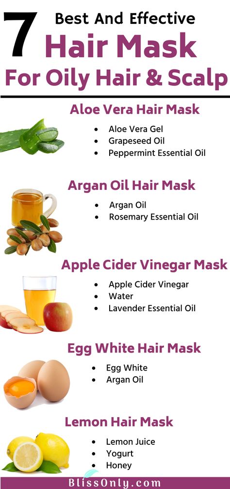 Here are 7 best hair mask recipes for oily hair and scalp. It exfoliates and helps get rid of greasy scalp. It also provides essential nutrients to your scalp to promote hair growth. Check out how to use it. Hair Care Tips For Oily Hair, Homemade Hair Mask For Oily Hair, Diy Hair Mask For Oily Scalp, What To Do For Oily Hair, Dry Scalp Hair Mask Diy, Why Does My Hair Get Oily So Fast, How To Make Your Hair Less Oily, Diy Scalp Scrub Oily Hair, How To Get Rid Of Oily Scalp