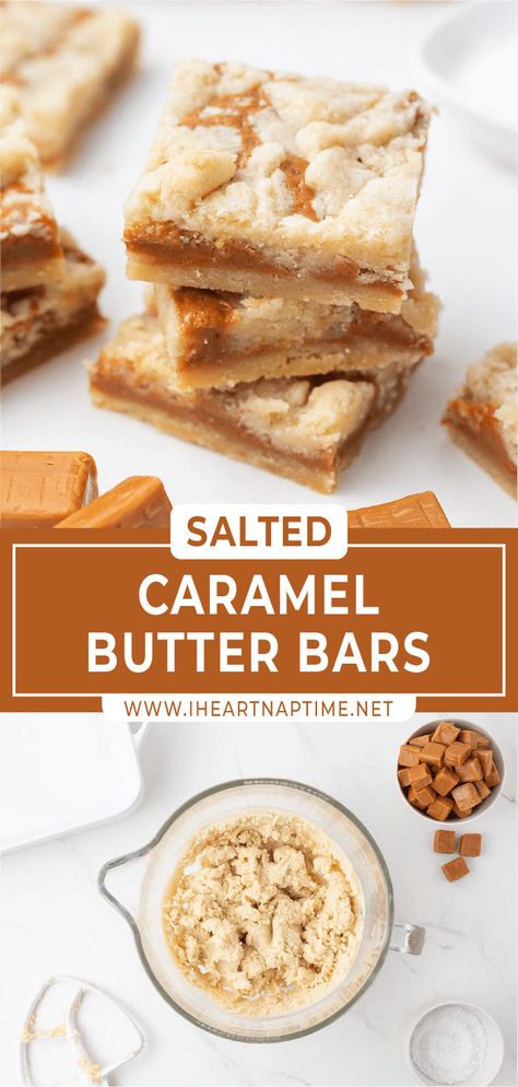 Salted Caramel Butter Bars Recipes, Homemade Caramel Desserts, What To Make With Carmel Squares, Recipes That Use Caramel Squares, Desserts Using Kraft Caramels, Recipe With Caramel Squares, Pie, Salted Caramel Treats, Salted Caramel Baking