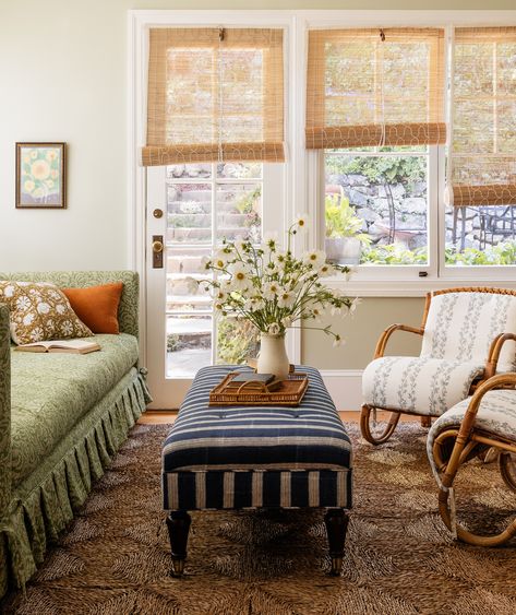 Berkeley Hills - Heidi Caillier Heidi Caillier Design, Heidi Caillier, Berkeley Hills, 1920s House, Antique Side Table, Sunroom Designs, Berkeley California, Craftsman Style House, Design Del Prodotto