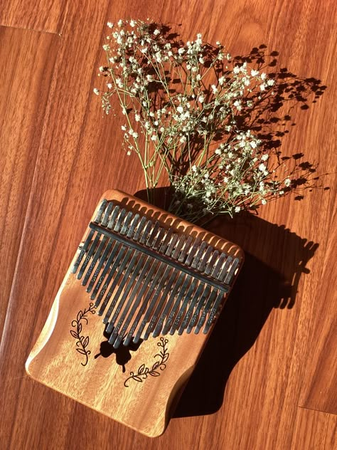 Cottagecore Instruments, Kalimba Aesthetic, Finger Piano, Wooden Butterfly, Nature Witch, Mini Project, 21st Party, Victorian Aesthetic, Finger Protector