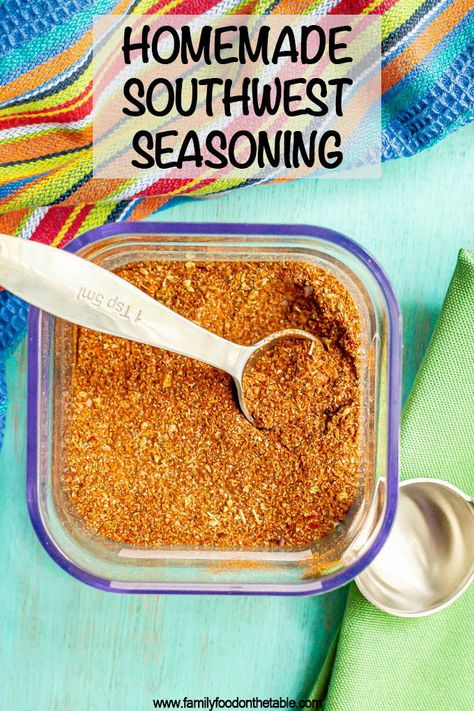 Southwest Seasoning Recipe, Fish And Veggies, Chicken Seasoning Recipes, Bbq Rub Recipe, Fajita Seasoning Recipe, Southwest Seasoning, Chicken Taco Seasoning, Homemade Fajita Seasoning, Mexican Seasoning