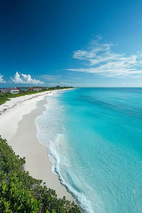 Experience Paradise at Grace Bay Beach in Turks and Caicos 🏝✨ Relax on the pristine shores of Grace Bay Beach, known for its powdery white sands, crystal-clear turquoise waters, and vibrant coral reefs. Perfect for a luxurious and serene beach escape. 🌿🌞 #GraceBayBeach #TurksAndCaicos #BeachParadise #TravelInspiration Grace Bay Turks And Caicos, Beaches Turks And Caicos, Grace Bay Beach, Dream Vacation Spots, Coral Beach, Post Insta, Grace Bay, Dream Life House, Coral Reefs