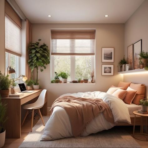 Get inspired by this Scandinavian-inspired cozy bedroom. Perfect for small bedroom ideas that combine functionality and style. Scandi Small Bedroom, Ikea Cozy Bedroom, Cozy Bedroom Scandinavian, Bohemian Scandinavian Bedroom, Small Bedroom Scandinavian Style, Bedroom Scandinavian Style Cozy, Cosy Minimalist Bedroom, Small Bedroom Aesthetic Cozy, Small Cozy Apartment Bedroom