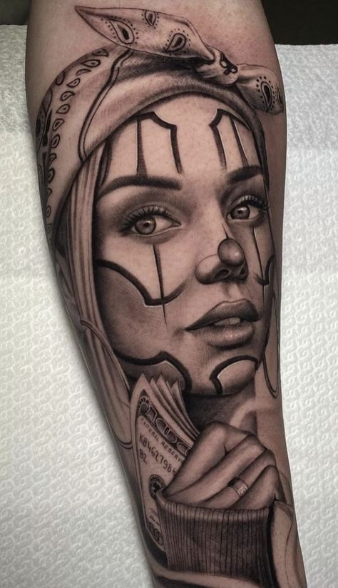 Portrait Tattoo Sleeve, Tree Sleeve Tattoo, Mens Body Tattoos, Leg Sleeve Tattoos, Powerful Statements, Husband Tattoo, Chicanas Tattoo, Chicano Tattoos Sleeve, Skull Girl Tattoo