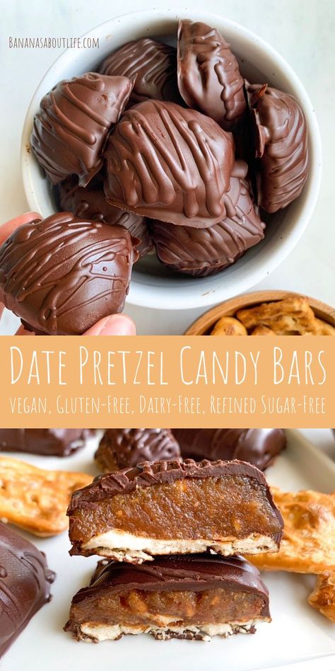 Date Chocolate Pretzel, Caramel Made From Dates, Quick Snacks For Diabetics, Nut Butter Recipes Desserts, Natural Sugar Desserts, No Refined Sugar Desserts, Date Dessert Recipes, Date Desserts, Date Candy