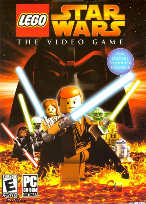 LEGO Star Wars: The Video Game (2005) GameCube box cover art ... Star Wars Video, Star Wars Video Games, Gamecube Games, Star Wars Gif, Lego Marvel's Avengers, Free Lego, Original Xbox, Lego Games, Ps2 Games