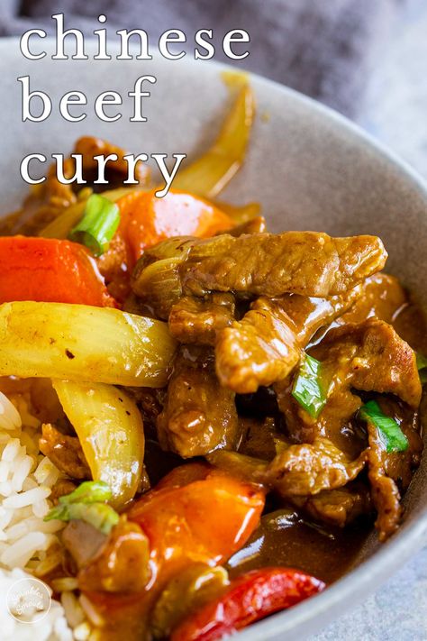 Chinese Beef Recipes Easy, Curried Beef Recipes, Chinese Beef Curry Recipe, Curry Beef Recipes, Beef Curry Recipe Easy, Beef Curry Recipe Indian, Chinese Beef Curry, Chinese Curry Recipe, Asian Beef Recipes