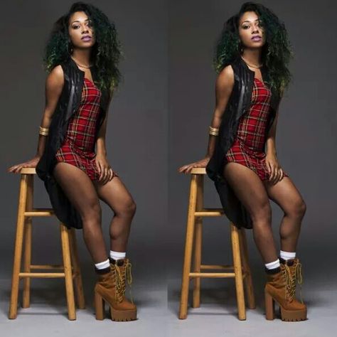 Tiffany Evans Tiffany Evans, Colored Hair, Dyed Hair, Hair Makeup, Dj, Lookbook, Hair Color, Wonder Woman, Dye