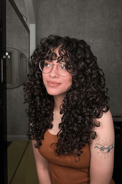 curl patterns, hairstyles, fashion Styles Of Bangs Face Shapes, Curly Hair With Straight Bangs Hairstyles, Haircuts For Round Face Curly Hair, Curly Shag Haircut Black Women, Curly Bangs And Glasses, Curly Hairstyles Bangs Natural Curls, Curly Hair Hairstyles With Bangs, Bangs On Curly Hair Natural Curls, 2c Hair Bangs