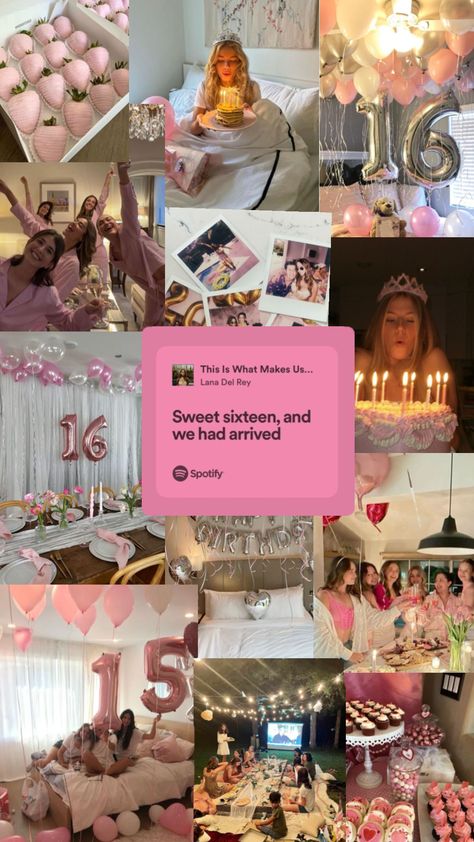 #birthdayinspo #sweetsixteen Sweet 16 Candles, 14th Birthday Party Ideas, 18th Birthday Party Themes, Sweet Sixteen Birthday Party Ideas, Girly Birthday Party, Backyard Birthday, Cute Birthday Ideas, Sixteenth Birthday, Sweet Sixteen Parties