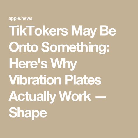 TikTokers May Be Onto Something: Here's Why Vibration Plates Actually Work — Shape Vibration Board Exercises, Vibration Plate Before And After, Vibration Plate Benefits, Life Pro Vibration Plate Exercises, Lifepro Vibration Plate Exercises, Vibrating Plate, Plate Exercises, Sports Training Facility, Vibration Plate Exercises