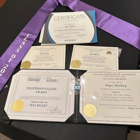 Best Student Award Certificate, Winning Awards Aesthetic, Award Winning Aesthetic, Certificate Vision Board, Getting Award Aesthetic, Esthetician Diploma, Recieving Award Aesthetic, Winning An Award Aesthetic, With Honors Certificate Aesthetic