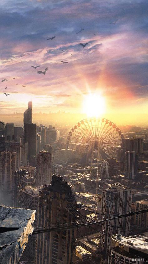 Chicago <4 Divergent Wallpaper, Divergent Book, Dystopian Aesthetic, Divergent Movie, Divergent Fandom, Divergent Trilogy, Divergent Insurgent Allegiant, Beach Sky, Dystopian Books