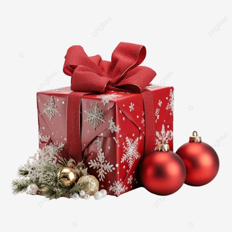 christmas present with winter decorations and red gift box christmas present christmas gift christ Unexpected Blessings, Gift Box Christmas, Red Gift Box, Winter Decorations, Pedicure At Home, Present Christmas, Transparent Image, Red Gift, Christmas Box