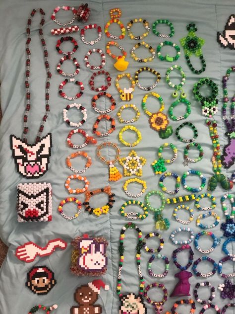 Kandi Single Ideas, Kandi Ideas Pattern, Kandi Cuff Patterns With Numbers, Mlp Kandi, Kandi Bracelet Ideas, Pokemon Kandi, Kandi Singles Ideas, Kandi Collection, Kandi Cuff Ideas