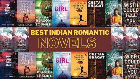 A compiled list of best Indian romance novels Indian Romance Novels, Indian Romance, Best Romantic Books, Indian Romantic, Indian Novels, Hot Romance Books, Romantic Suspense Books, Best Romance Novels, Fiction Books Worth Reading