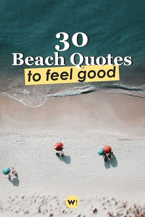 The beach is such a unique place, and it feels like it was made to make you happy. The feeling I get every time I'm at the beach is pure happiness. Is it the same for you? Then you'll love these 30 happy beach quotes! happy beach quotes | happy beach captions | beach sayings and quotes | beach quotes and sayings | sea quotes beach happy | positive beach quotes | feel good quotes positive | beach quotes happiness | instagram captions sea The Beach Is My Happy Place, Beach Therapy Captions, Beach Quotes And Sayings Happiness Is, Beach Therapy Quotes, Beach Sayings And Quotes, Happiness Instagram Captions, Happy Beach Quotes, Feel Good Quotes Positive, Good Quotes Positive