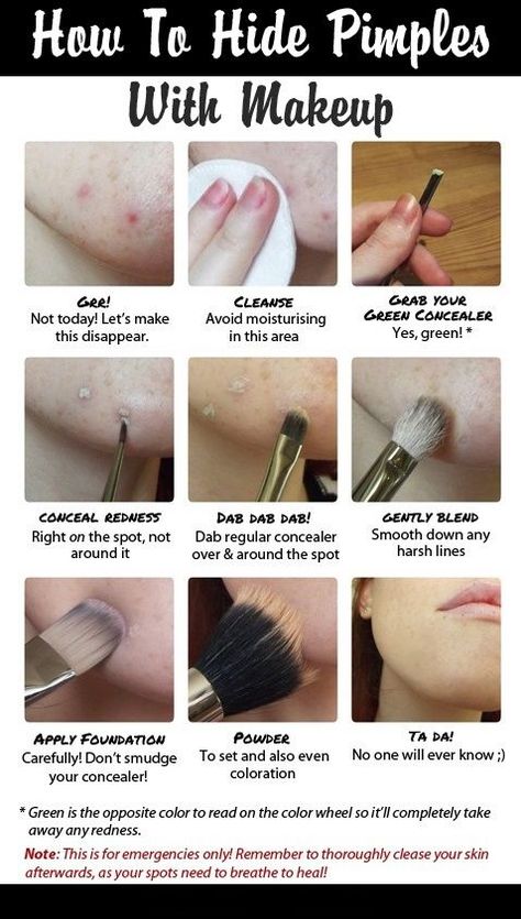 Making skin tone more even, a tutorial for blemishes, dark spots, and general unevenness of the skin tone How To Hide Pimples, Green Concealer, Make Up Diy, 1920s Makeup, Drugstore Concealer, Mekap Mata, Makeup Tip, Smink Inspiration, Makijaż Smokey Eye