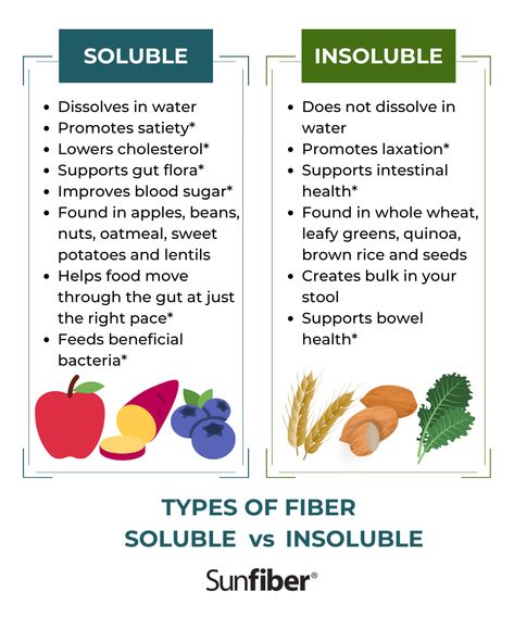 Soluble Vs Insoluble Fiber, Soluble Fiber Foods, Bacteria Types, Fiber Foods List, Insoluble Fiber, Fiber Benefits, Gut Health Diet, Whole Grain Cereals, Regular Bowel Movements