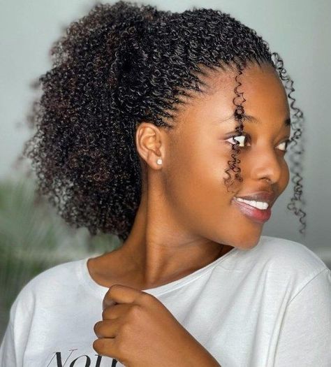 Long Ponytail Hairstyles, Cornrow Ponytail, Curly Hair Ponytail, Twists Hairstyles, High Ponytail Hairstyles, Curly Crochet Hair Styles, Hair Braiding Styles, Ponytail Hairstyles Easy, African Hair Braiding