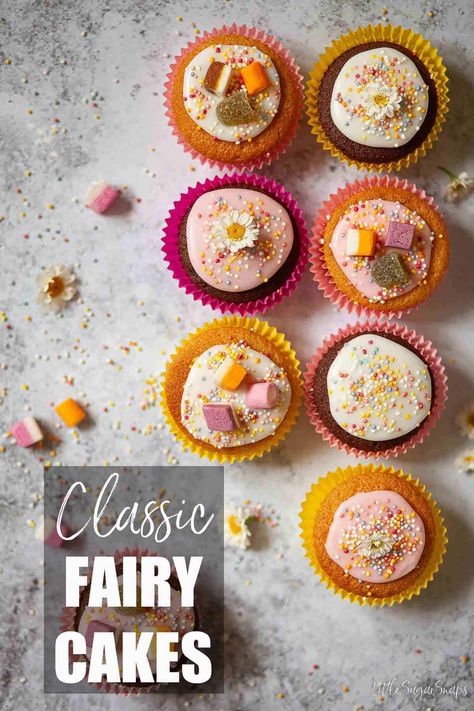 English Fairy Cakes, Chocolate Fairy Cakes Recipes, Ostara Fairy Cakes, Fairy Cake Recipe, Fairy Cakes Recipe, Fairy Cupcake Ideas, Chocolate Fairy Cakes, Water Icing, Fairy Recipes