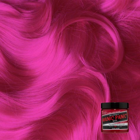 Classic High Voltage Hair Color by Manic Panic - Tish & Snooky's Manic Panic Manic Panic Hair Color, Permanent Hair Dye Colors, Dye Eyebrows, Manic Panic Hair, Pink Warrior, Short Hair Up, Magenta Hair, Brand Colours, Pink Hair Dye