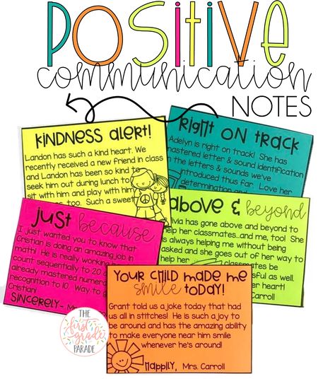 Positive Notes Home, Positive Communication, Parent Teacher Communication, Teaching Classroom Management, Parent Contact, Conscious Discipline, Notes To Parents, Note Template, Classroom Behavior Management