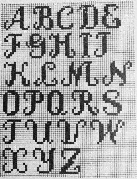 Crochet Alphabet Graph, Graph Alphabet Letters, Alphabet Knitting Chart Patterns, Cursive Pixel Letters, Crochet Grid Patterns Letters, Tapestry Crochet Alphabet, Alphabet Knitting Chart, Crochet Cursive Letters, Crochet Graph Letters Alphabet Charts Free Pattern