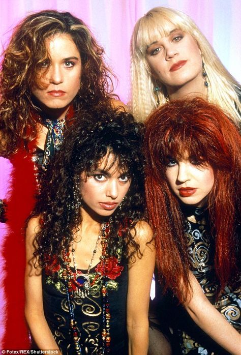 Another frantic Friday! The band - who scored several hit singles with Eternal Flame and Maniac Monday throughout the decade - brought their individual quirky style to the music bash The Bangles 80s, The Bangles Band, 1982 Fashion, Susanna Hoffs, Michael Steele, Band Aesthetic, The Runaways, 1980s Music, 1980s Bands