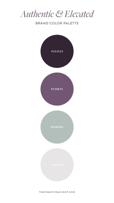 Eggplant And Sage Color Palette, Chris Loves Julia Purple Room, Purple And Green Pallet, Purple And Sage Color Palette, Brand Color Palette With Purple, Muted Purple Palette, Purple Accent Color Palette, Winter Aesthetic Color Palette, Masculine Purple Color Palette