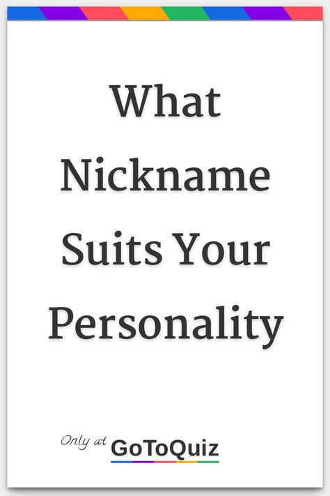 "What Nickname Suits Your Personality" My result: 64% - Your Nicknames Are: Crazy Names For Best Friend, Nicknames For Sophia, Tik Tok Nicknames Ideas, Aesthetic Names For Pinterest, Nyx Name Meaning, Fun Nicknames For Friends, What To Call Ur Bf Nickname, Sunshine Nickname, Cute Nicknames For Yourself