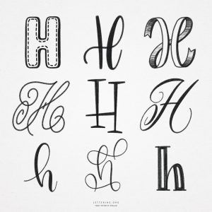 Hand lettering letters to practice (free collection) Cool Hand Lettering Fonts, Easy Writing Fonts Hand Drawn, Free Doodle Letter Fonts, Hand Lettering Alphabet Examples, Fancy Name Writing, Different Caligraphy, Hand Lettering Alphabet Practice Sheets, Hand Lettering Alphabet Fonts Handwriting Typography, Fancy Letters Fonts Calligraphy