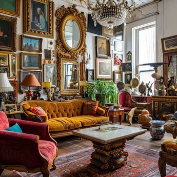 21+ Vibrant Maximalist Living Room Inspirations for Your Home • 333+ Images • [ArtFacade] Decorating With Collections, Vintage Maximalist Living Room, Home Maximalist, Vibrant Maximalist, Maximalist Decor Eclectic, Make A Mood Board, Cozy Maximalism, Essence Fest, Maximalist Living Room