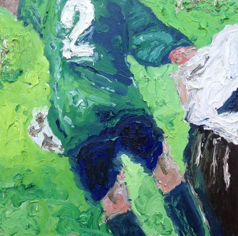 Kieran Playing Soccer, oil on canvas, 20 x 20 inches Soccer Abstract Art, Soccer Paintings, Football Painting, Sport Painting, Basketball Painting, Football Paintings, Sports Painting, Broken Dreams, Soccer Art