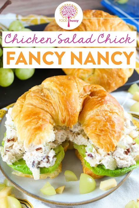 Fancy Nancy Chicken Salad, Chicken Salad With Fruit, Chicken Salad Chick Recipe Copycat, Chicken Salad Chick Recipe, Salad With Fruit, Chicken Salad Chick, Chicken Salad Sandwich Recipe, Chicke Recipes, Chicken Salad Recipe Easy