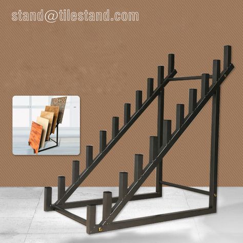 Ceramic tile display stand, wood floors display rack. Application range: store display & exhibition. Material: Metal. Custom size. Aiden Zhang Flooring Display Showroom, Tiles Display Ideas, Tile Display Stand, Tile Display Showroom, Tiles Showroom Display Ideas Interior Design, Tile Display Ideas, Tiles Showroom Display Ideas, Interior Shop Display, Display Exhibition