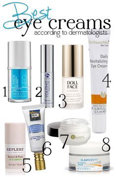 The Best Eye Creams!  Dermatologists spill their favorite ingredients and products! #followitfindit Anti Wrinkle Eye Cream, Eye Wrinkle Cream, Anti Aging Eye Cream, Best Eye Cream, Skin Care Wrinkles, Eye Creams, Eye Anti Aging, Skin Care Cream, Anti Aging Skin Products