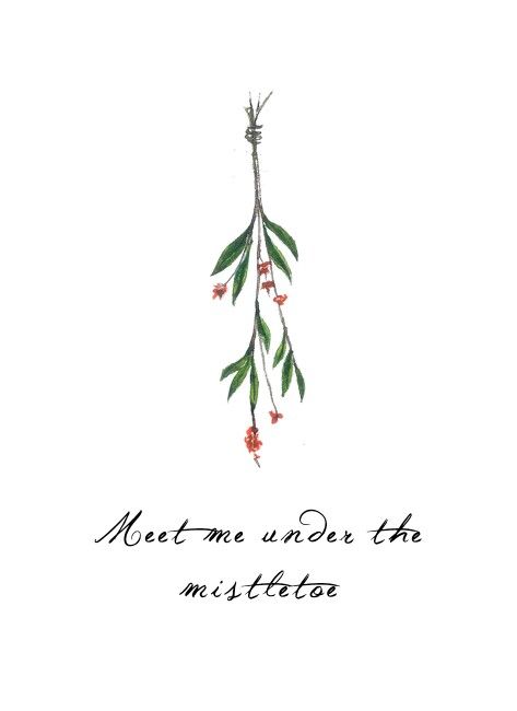 Meet me under the mistletoe. Miseltoe Drawings, Mistletoe Quote, Mistletoe Drawing, Christmas Mural, Meet Me Under The Mistletoe, Charcoal Sketch, Under The Mistletoe, The Social Network, Outline Drawings