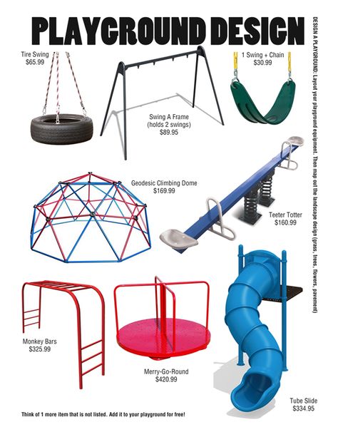 Playground Design                                                                                                                                                     More                                                                                                                                                                                 More School Playground Design, Adult Playground, Kids Backyard Playground, Teeter Totter, Playground Set, Kids Climbing, Play Ground, Kids Trampoline, Diy Playground